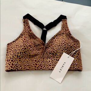 NWT Varley Cheetah Leopard Sports Bra